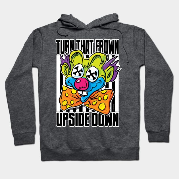 Clown Turn that Frown Upside Down Hoodie by eShirtLabs